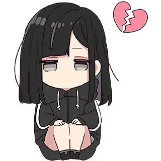 💔 emoji Юрудура-тян 6 @Nyasticks Telegram sticker 21 of 41