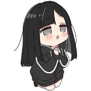 🙏 emoji Юрудура-тян 6 @Nyasticks Telegram sticker 10 of 41