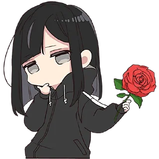 🌹 emoji Юрудура-тян 6 @Nyasticks Telegram sticker 8 of 41