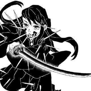 👍 emoji Muichiro @demonslayerstickersss Telegram sticker 14 of 25