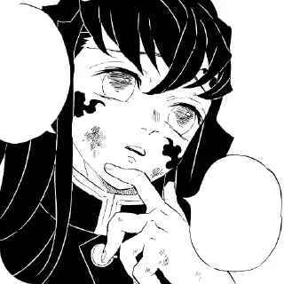 👍 emoji Muichiro @demonslayerstickersss Telegram sticker 17 of 25