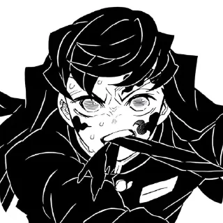 👍 emoji Muichiro @demonslayerstickersss Telegram sticker 13 of 25
