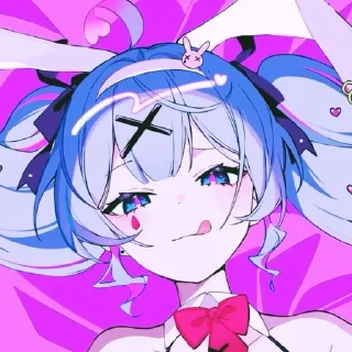 🍒 ❗Pury pury Miku-chan❗🍒 by ⒺⓃ sticker 3