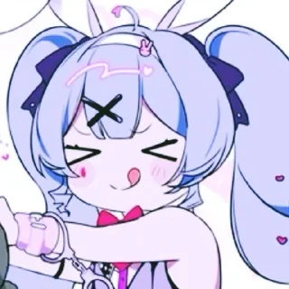🌟 emoji 🍒 ❗Pury pury Miku-chan❗🍒 by ⒺⓃ Telegram sticker 8 of 59