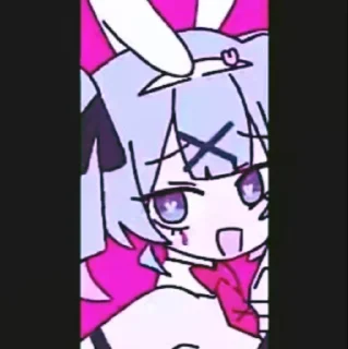 🌟 emoji 🍒 ❗Pury pury Miku-chan❗🍒 by ⒺⓃ Telegram sticker 14 of 59