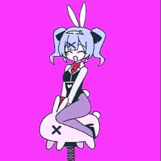 🌟 emoji 🍒 ❗Pury pury Miku-chan❗🍒 by ⒺⓃ Telegram sticker 17 of 59