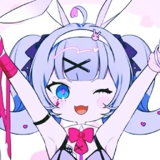 🌟 emoji 🍒 ❗Pury pury Miku-chan❗🍒 by ⒺⓃ Telegram sticker 9 of 59