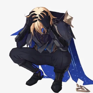 😞 emoji Dainsleif by @kiyunya Telegram sticker 7 of 59