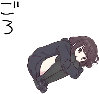 😞 emoji MenheraChan v.2 @duishenov_talgat Telegram sticker 18 of 77