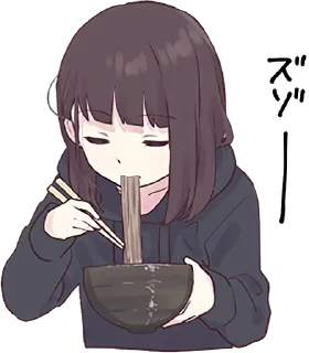 🍜 emoji MenheraChan v.2 @duishenov_talgat Telegram sticker 9 of 77