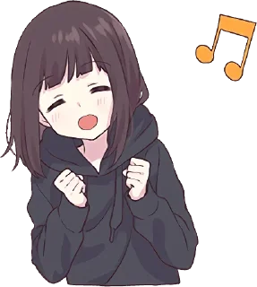 🎵 emoji MenheraChan v.2 @duishenov_talgat Telegram sticker 10 of 77