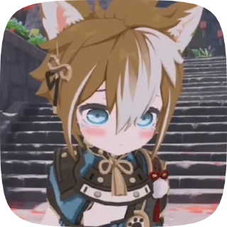 🫣 emoji smol Genshin impact by @Keweyy Telegram sticker 24 of 50