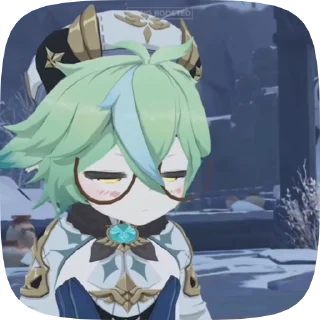 🤧 emoji smol Genshin impact by @Keweyy Telegram sticker 14 of 50
