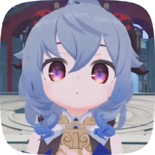 😮 emoji smol Genshin impact by @Keweyy Telegram sticker 10 of 50