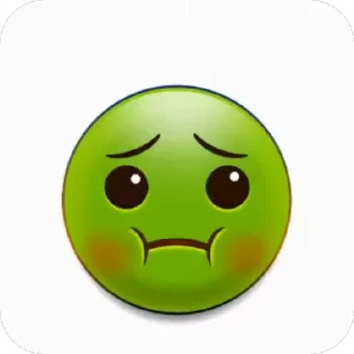 🤮 emoji @STICKRULE <- БОЛЬШЕ Telegram sticker 7 of 14
