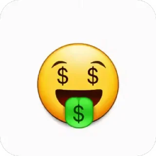 🤑 emoji @STICKRULE <- БОЛЬШЕ Telegram sticker 9 of 14