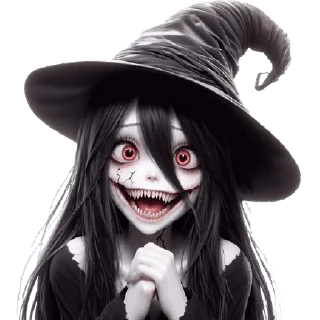 😍 emoji Ведьмочка-тян @Nyasticks Telegram sticker 7 of 34