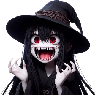 😤 emoji Ведьмочка-тян @Nyasticks Telegram sticker 23 of 34