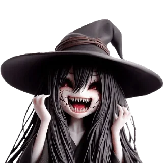 🤣 emoji Ведьмочка-тян @Nyasticks Telegram sticker 8 of 34