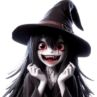 🙃 emoji Ведьмочка-тян @Nyasticks Telegram sticker 19 of 34