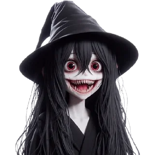 😂 emoji Ведьмочка-тян @Nyasticks Telegram sticker 15 of 34
