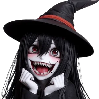 🤪 emoji Ведьмочка-тян @Nyasticks Telegram sticker 2 of 34