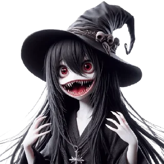 ☺️ emoji Ведьмочка-тян @Nyasticks Telegram sticker 4 of 34
