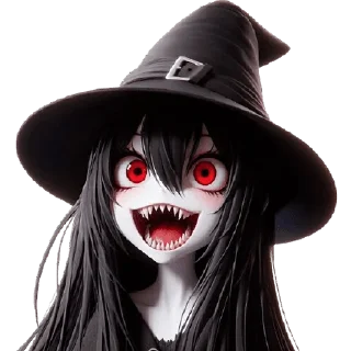 🤩 emoji Ведьмочка-тян @Nyasticks Telegram sticker 24 of 34