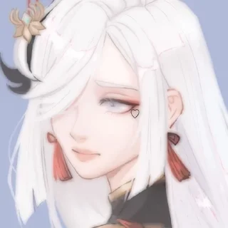 🌟 emoji Шэнь Хэ 🤍 Telegram sticker 20 of 42
