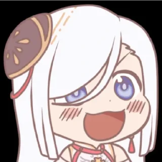 😁 emoji Шэнь Хэ 🤍 Telegram sticker 11 of 42