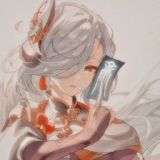 🌟 emoji Шэнь Хэ 🤍 Telegram sticker 18 of 42