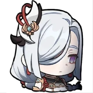 😁 emoji Шэнь Хэ 🤍 Telegram sticker 8 of 42