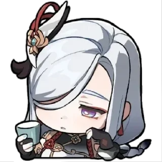 😁 emoji Шэнь Хэ 🤍 Telegram sticker 9 of 42