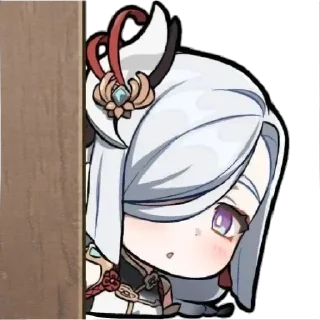 😁 emoji Шэнь Хэ 🤍 Telegram sticker 7 of 42