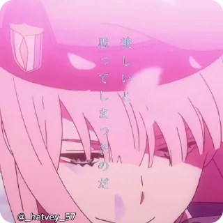 Zero two1 @Hatvey sticker 4