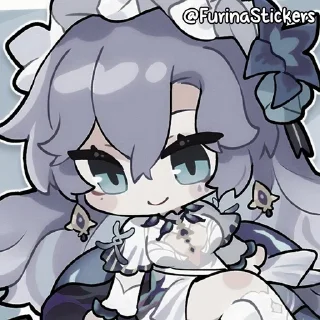 🌟 emoji ׄ  ⏖ @FurinaStickers  ݂  ۶ৎ Telegram sticker 22 of 65