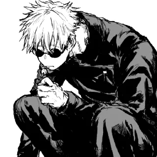 😎 emoji Gojo Satoru JJK @shanisharu Telegram sticker 7 of 100