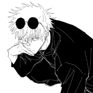 😎 emoji Gojo Satoru JJK @shanisharu Telegram sticker 17 of 100