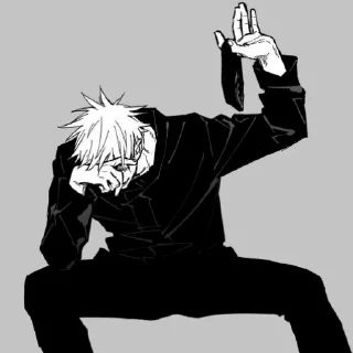 😎 emoji Gojo Satoru JJK @shanisharu Telegram sticker 12 of 100