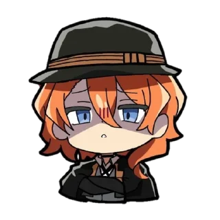 😤 emoji BSD x Genshin Chibi Telegram sticker 17 of 40
