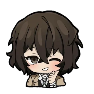 😉 emoji BSD x Genshin Chibi Telegram sticker 5 of 40