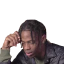 😕 emoji Travis Scott - @knowmehomie Telegram sticker 7 of 11