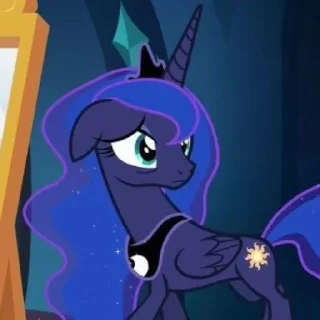 😭 emoji Luna | @MyLittlePony_bots Telegram sticker 5 of 90