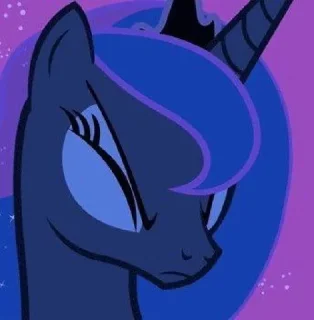 🙄 emoji Luna | @MyLittlePony_bots Telegram sticker 14 of 90