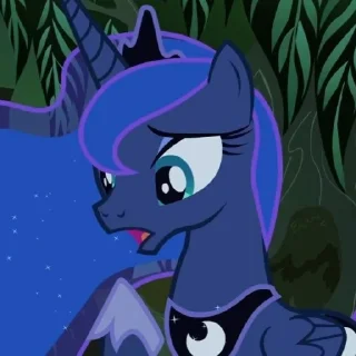 😫 emoji Luna | @MyLittlePony_bots Telegram sticker 18 of 90