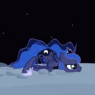 🥱 emoji Princess Luna | @MLP_AnimatedStickers Telegram sticker 23 of 41
