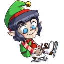 ⛸ emoji Santa's Little Helper Telegram sticker 9 of 26