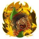 😱 emoji Santa's Little Helper Telegram sticker 12 of 26