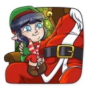 🎅 emoji Santa's Little Helper Telegram sticker 15 of 26