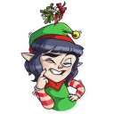 💋 emoji Santa's Little Helper Telegram sticker 16 of 26